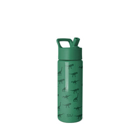 Simple Modern Kids Summit bottle with straw lid Dino World design keeps drinks cool during adventures.