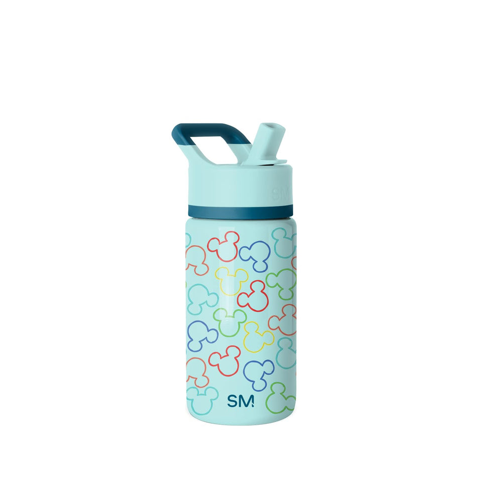 Simple Modern Kids Summit straw lid bottle front view for mess-free sipping