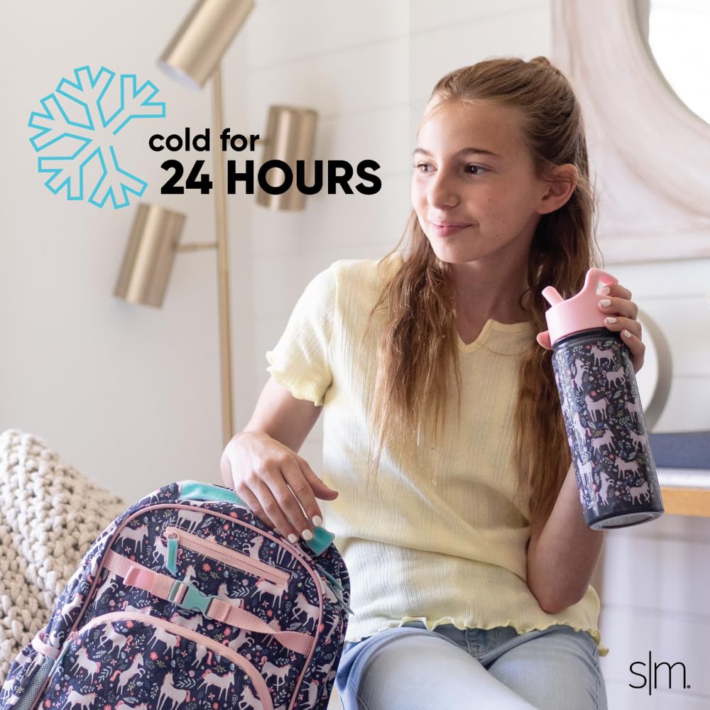 Simple Modern Kids Summit bottle in vibrant BPA-free colors for kids.