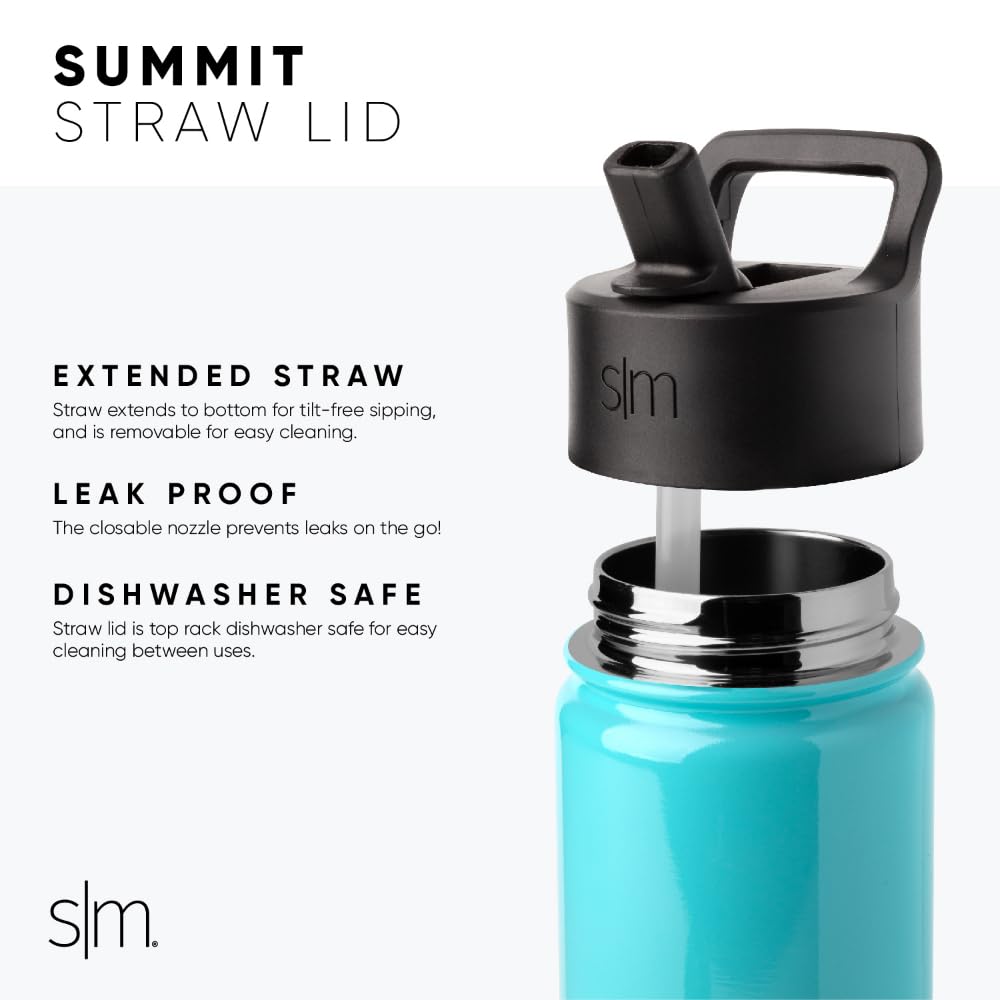 Simple Modern Kids Summit bottle with double-wall insulation maintains temperature during play.