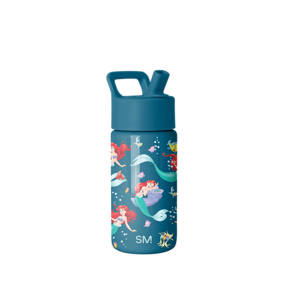 Simple Modern Kids Summit bottle with Ariel's Day Dream art, ready for school hydration.