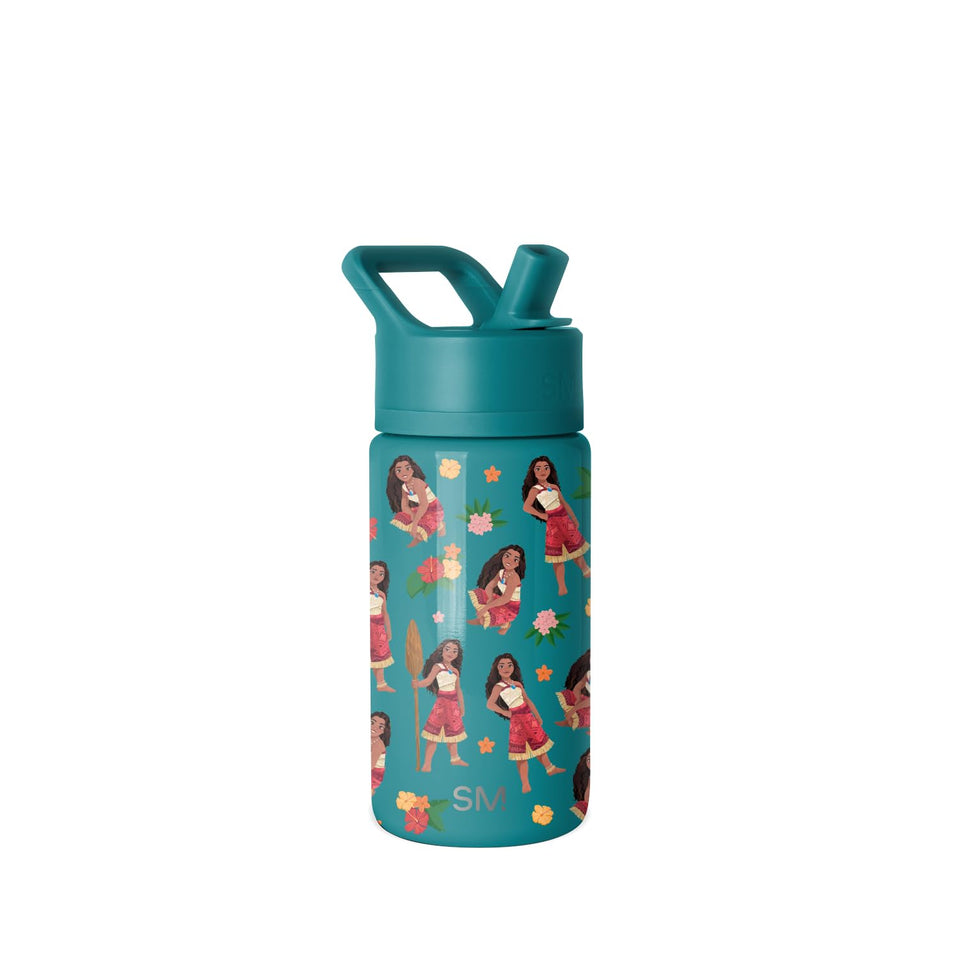Simple Modern Kids Summit bottle with straw lid Moana Oceana design for on-the-go hydration.