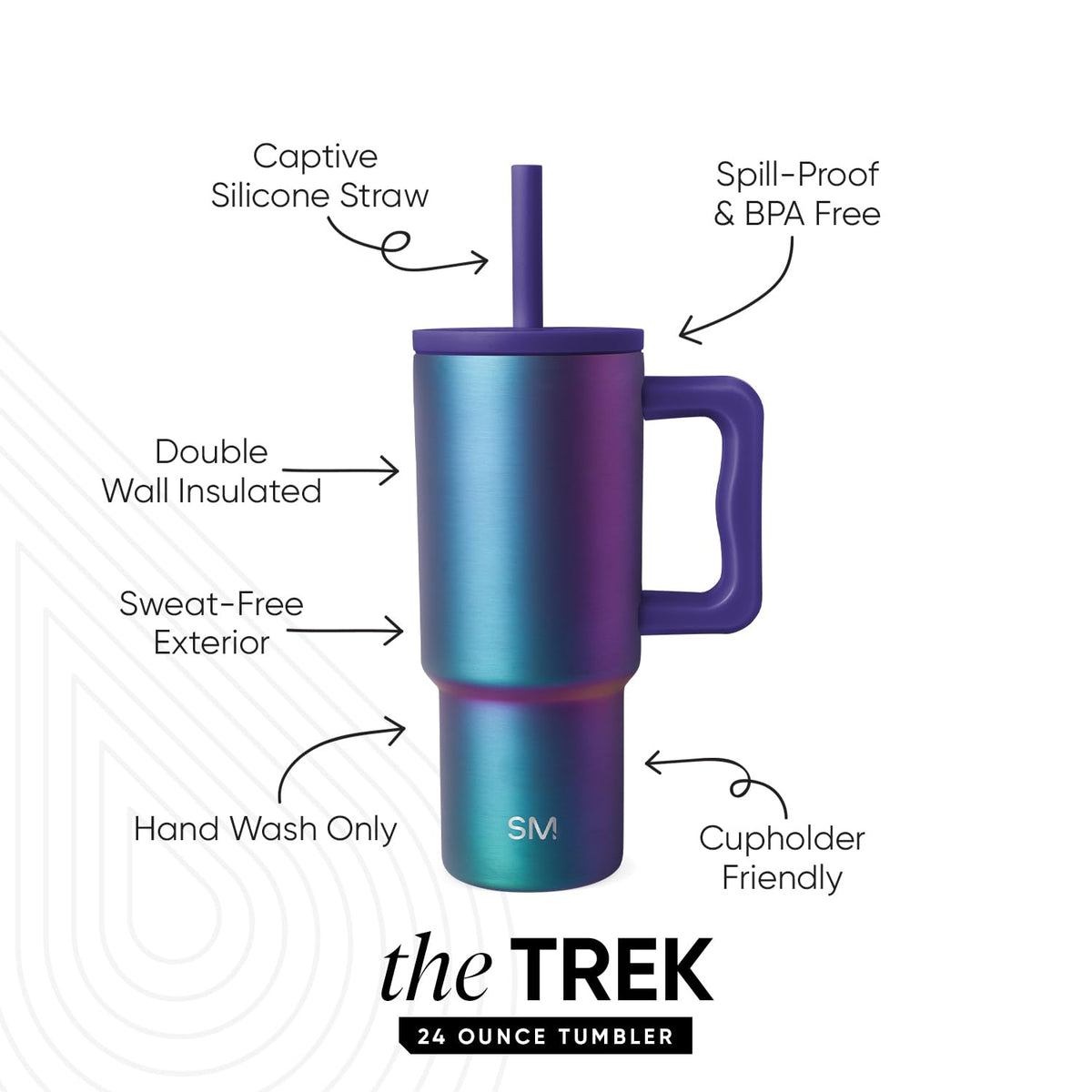 Close-up of the straw lid showing spill-proof design for kids