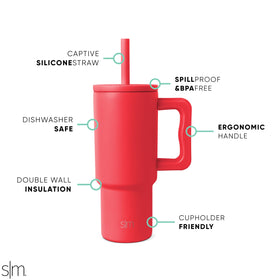 Close-up of Simple Modern Kids Trek silicone straw lid.