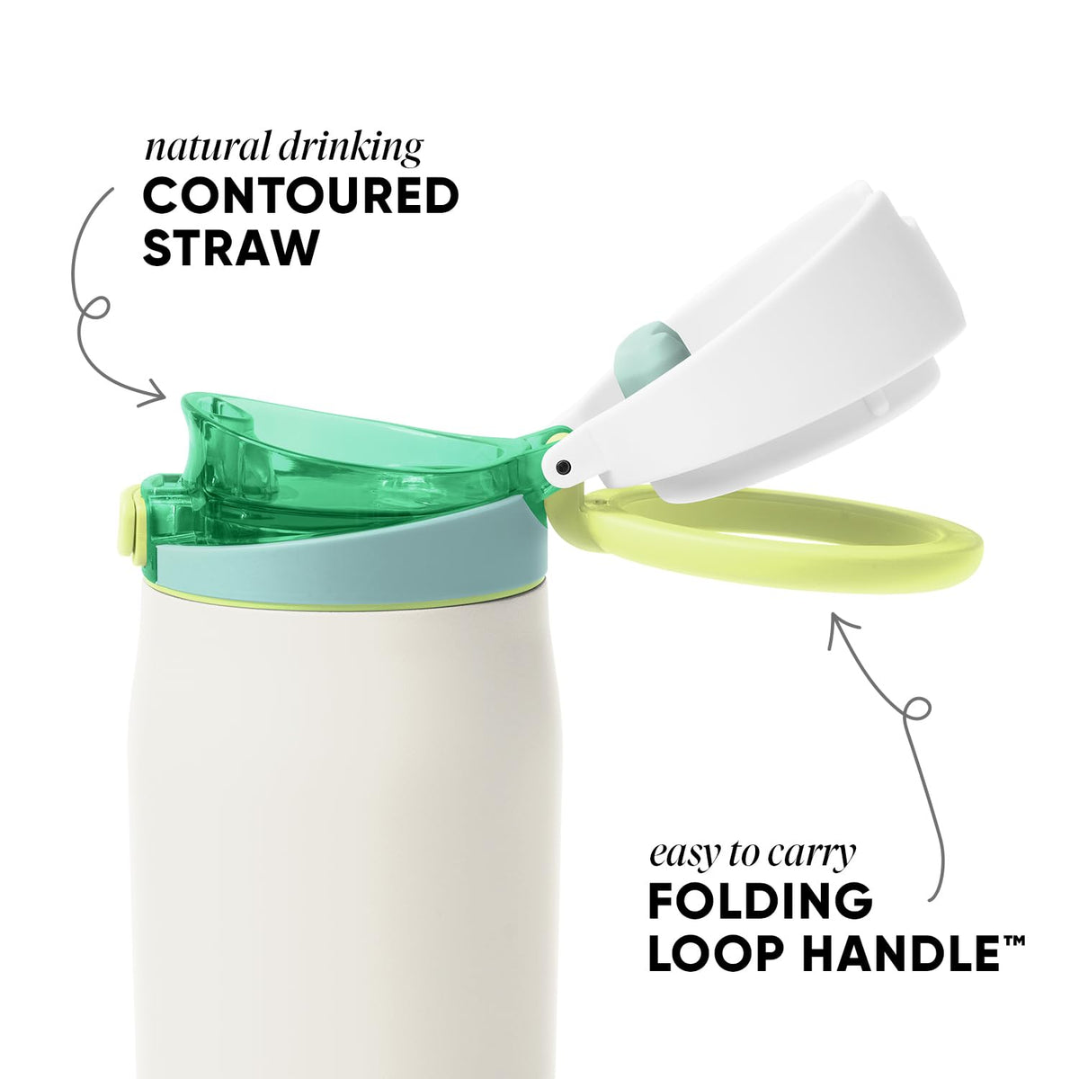 Simple Modern Mesa Loop 30oz bottle with folding loop handle delivers a comfortable grip