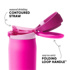 Simple Modern Mesa Loop Bottle cupholder-friendly design fits most car cupholders.