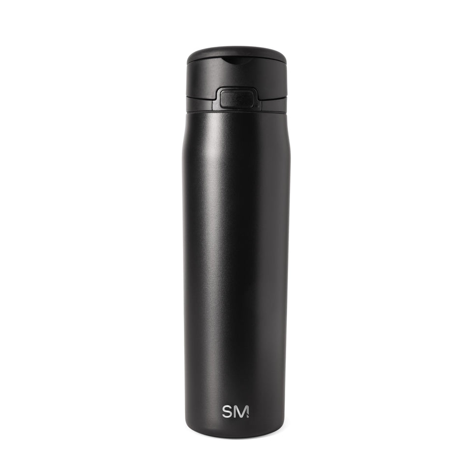 Simple Modern Mesa Loop bottle showing cupholder compatibility for on-the-go use.