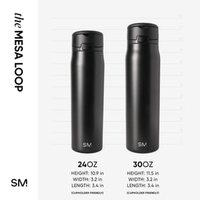 Simple Modern Mesa Loop bottle uses double-wall insulation to keep drinks cold longer.