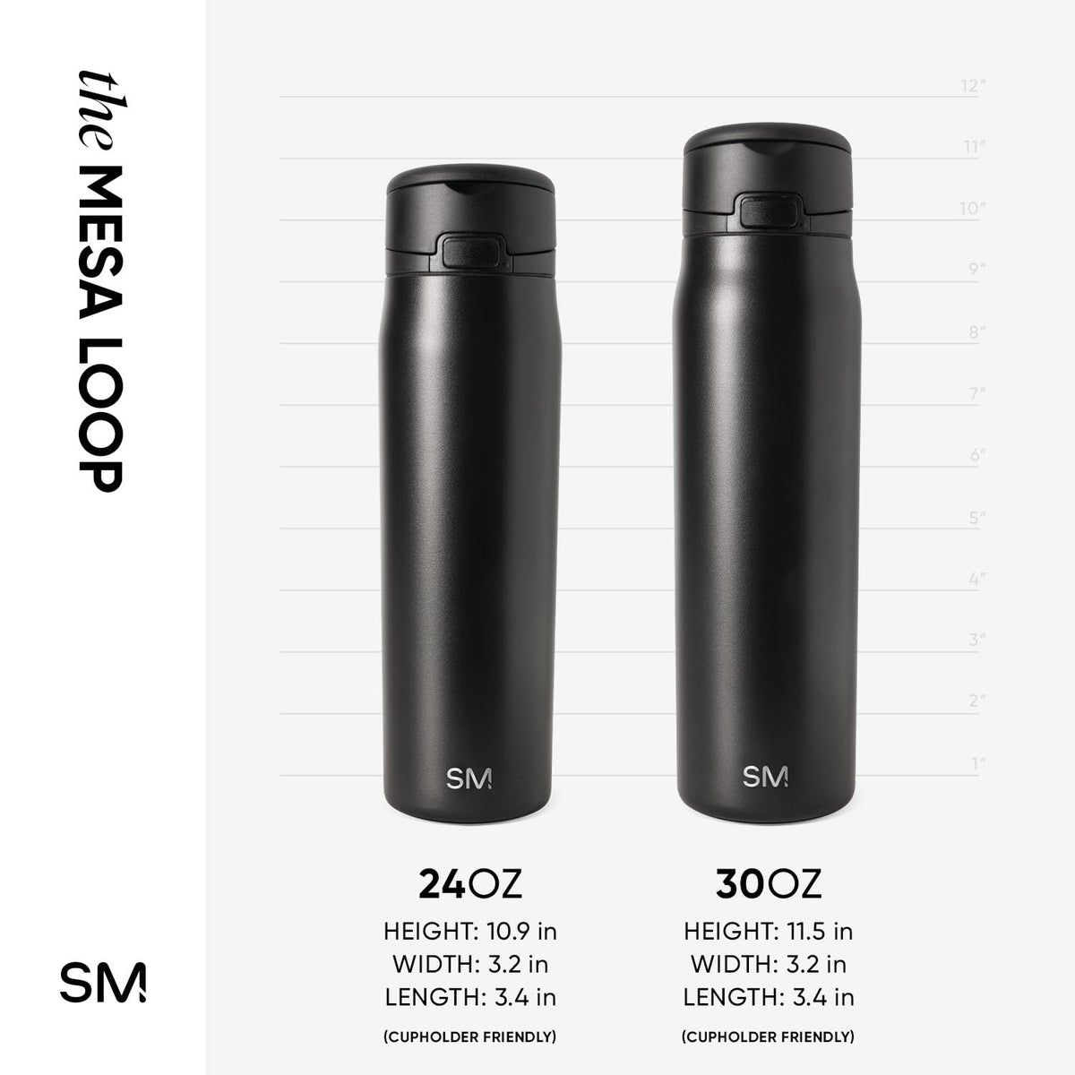 Simple Modern Mesa Loop bottle keeps drinks cold for 24 hours.