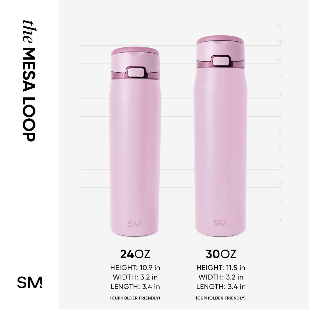 Double-wall insulated Mesa Loop bottle keeps drinks cold during activities