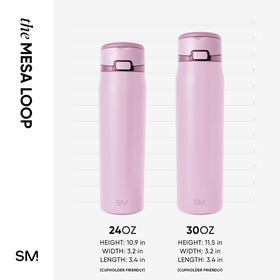 Double-wall insulated Mesa Loop bottle keeps drinks cold during activities