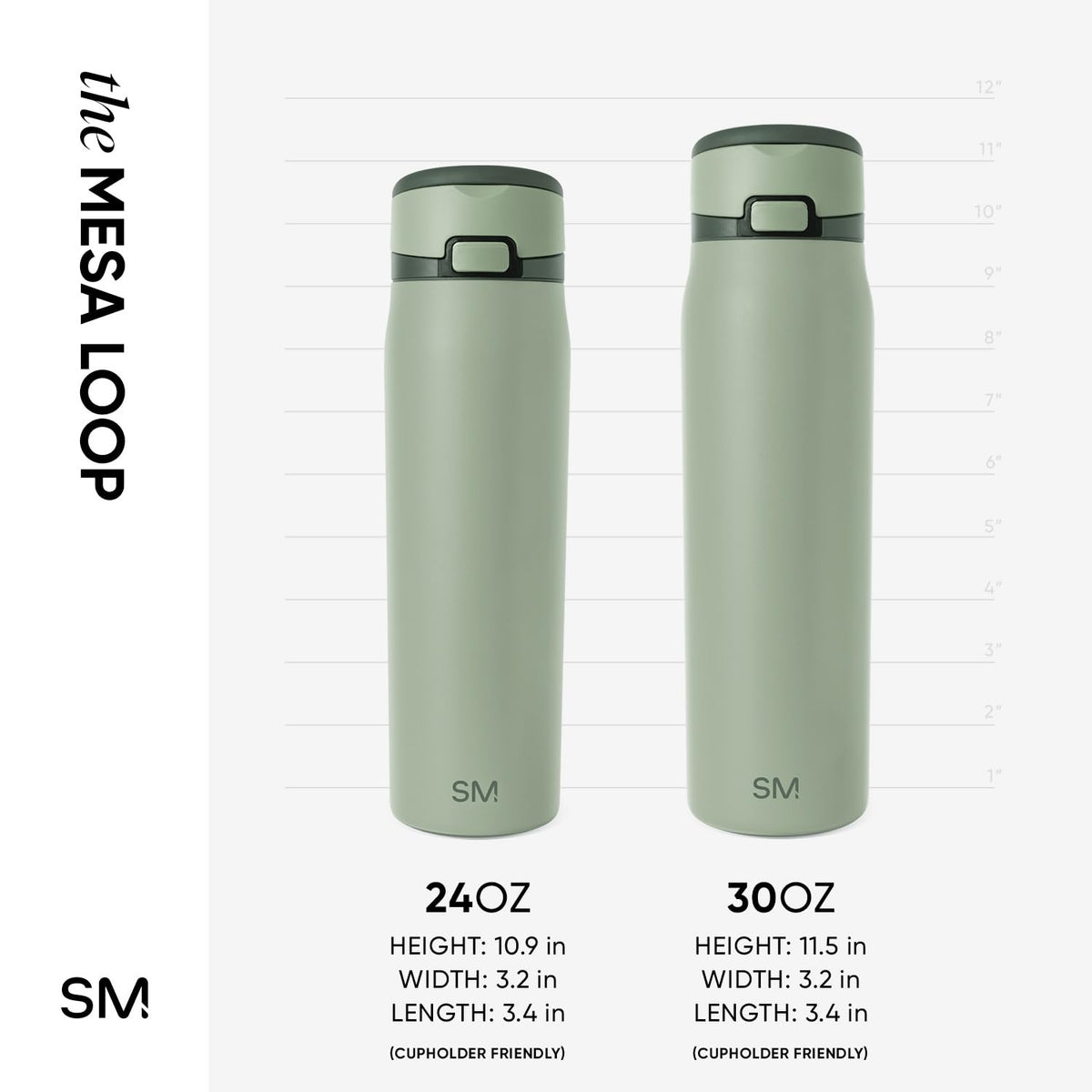 Mesa Loop bottle with soft silicone base cushioning landings and reducing noise