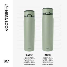 Mesa Loop bottle with soft silicone base cushioning landings and reducing noise