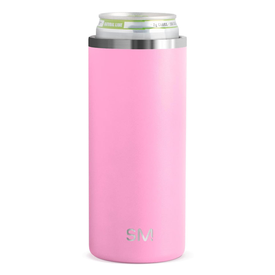 Simple Modern Ranger Skinny Can Cooler front view shows slim, insulated grip for cold drinks.