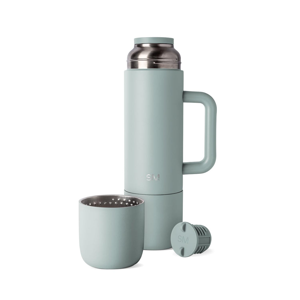Simple Modern Roam 36oz bottle in Sea Glass Sage with durable stainless steel for travel