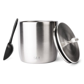 Simple Modern Rocks ice bucket with lid for stylish entertaining and secure storage.