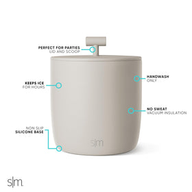 Simple Modern Rocks ice bucket scoop included for easy serving.