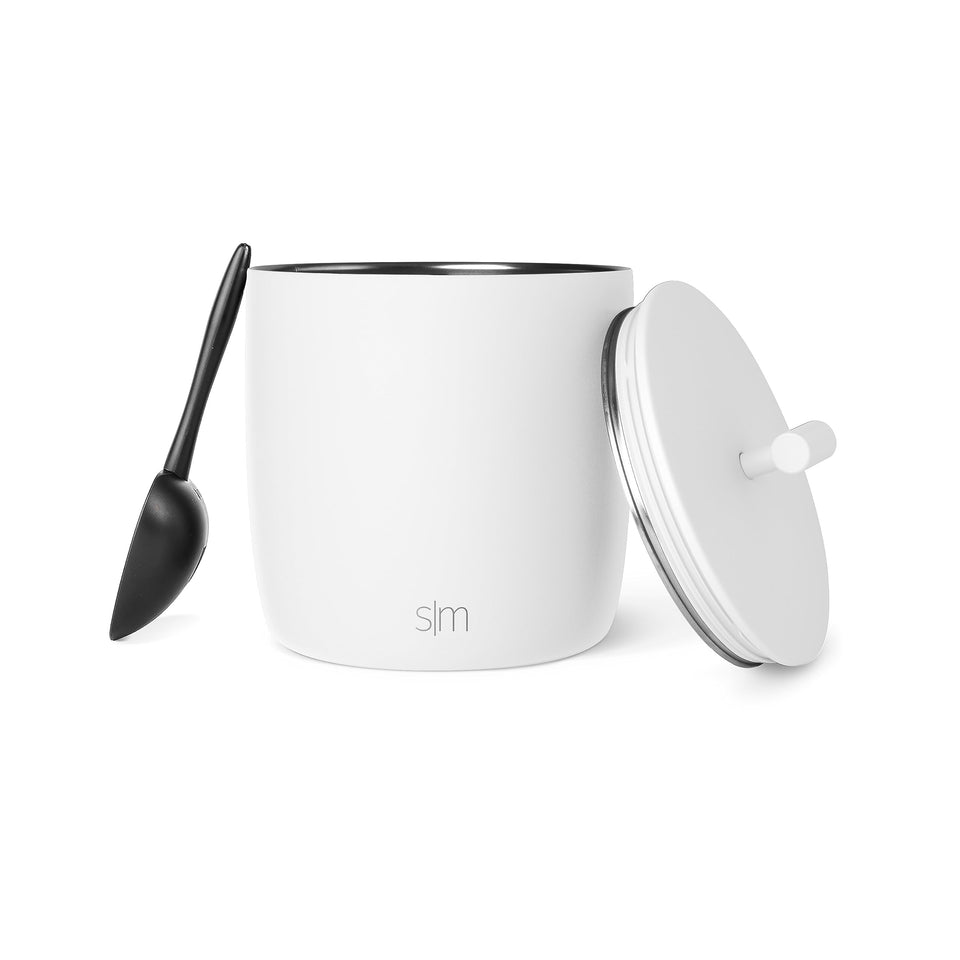 Simple Modern Rocks Ice Bucket with lid keeps ice secure for parties.