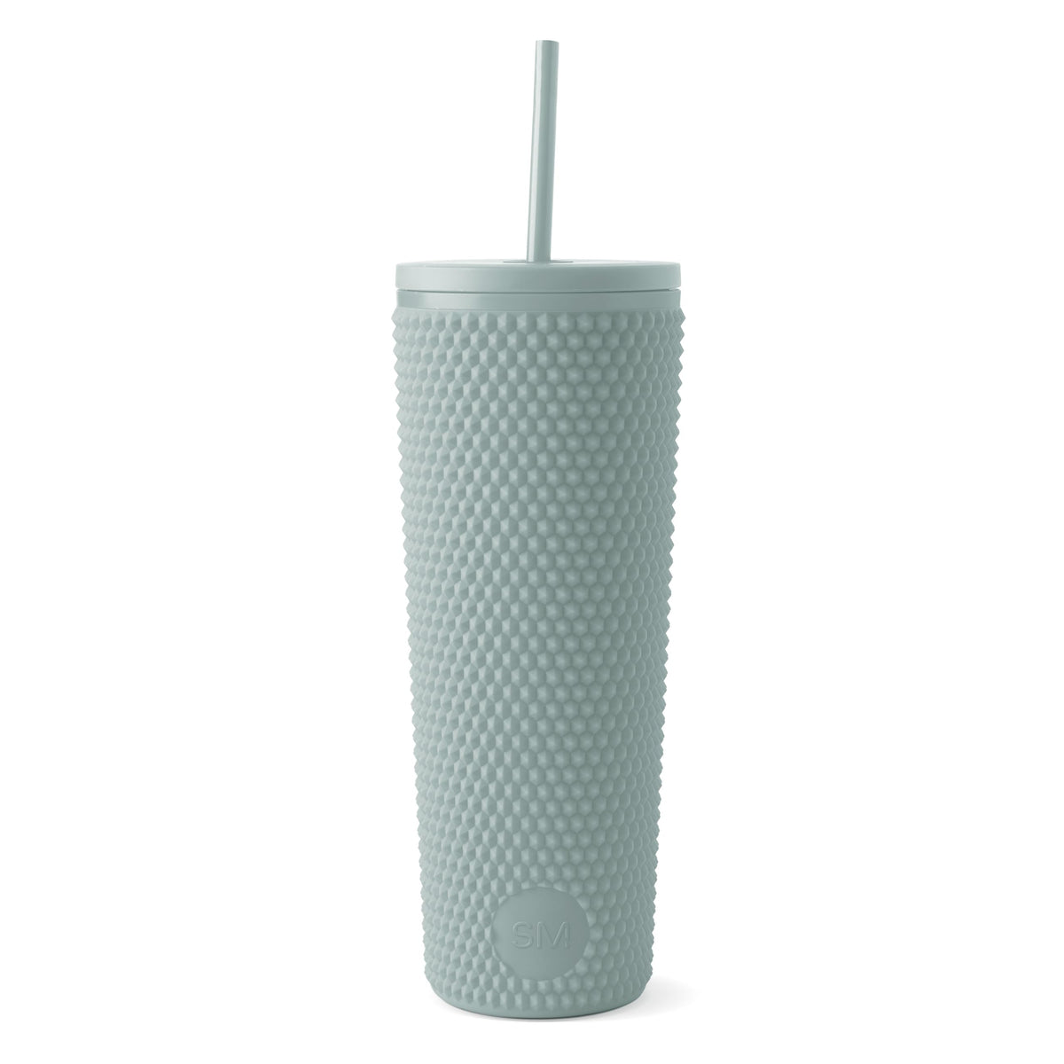 Simple Modern Sea Glass Sage 24oz tumbler with lid, ideal for coffee on the go.