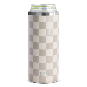 Simple Modern Skinny Can Cooler in hand keeps your 12oz drink cool and mess-free.