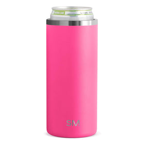 Simple Modern Skinny Can Cooler Raspberry Vibes securely fits 12oz slim cans.