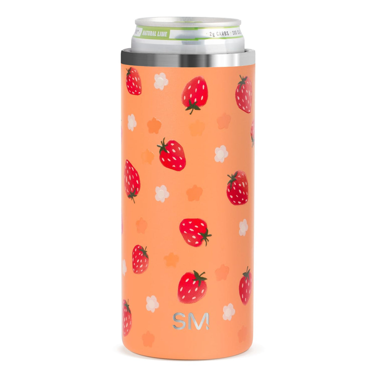 Simple Modern Skinny Can Cooler Slim 12oz in use, keeps slim cans cold on the go.