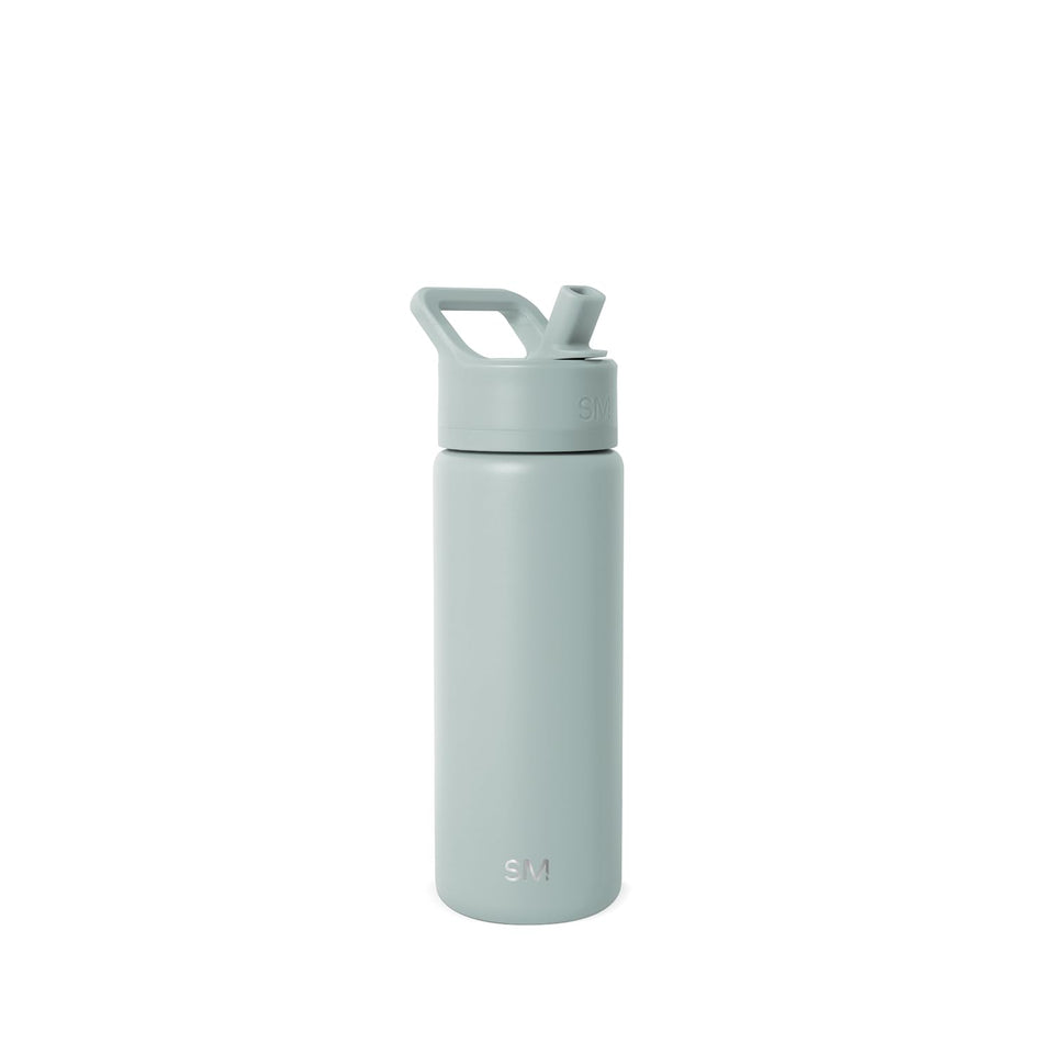 Simple Modern Summit 18oz Sea Glass Sage bottle with sweat-free double-wall design.