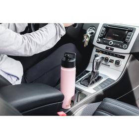 Bottle supports multiple lids from Summit Collection for personalized use.