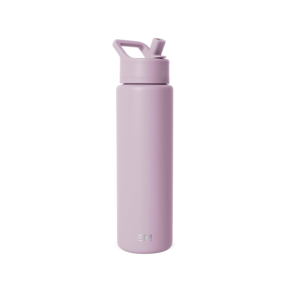 Simple Modern Summit 30oz lavender mist bottle with straw lid for on-the-go hydration.