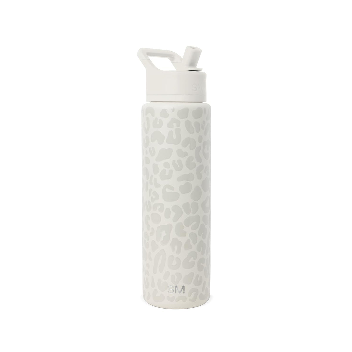 Simple Modern Summit 30oz cream leopard bottle front view keeps beverages at stable temperature
