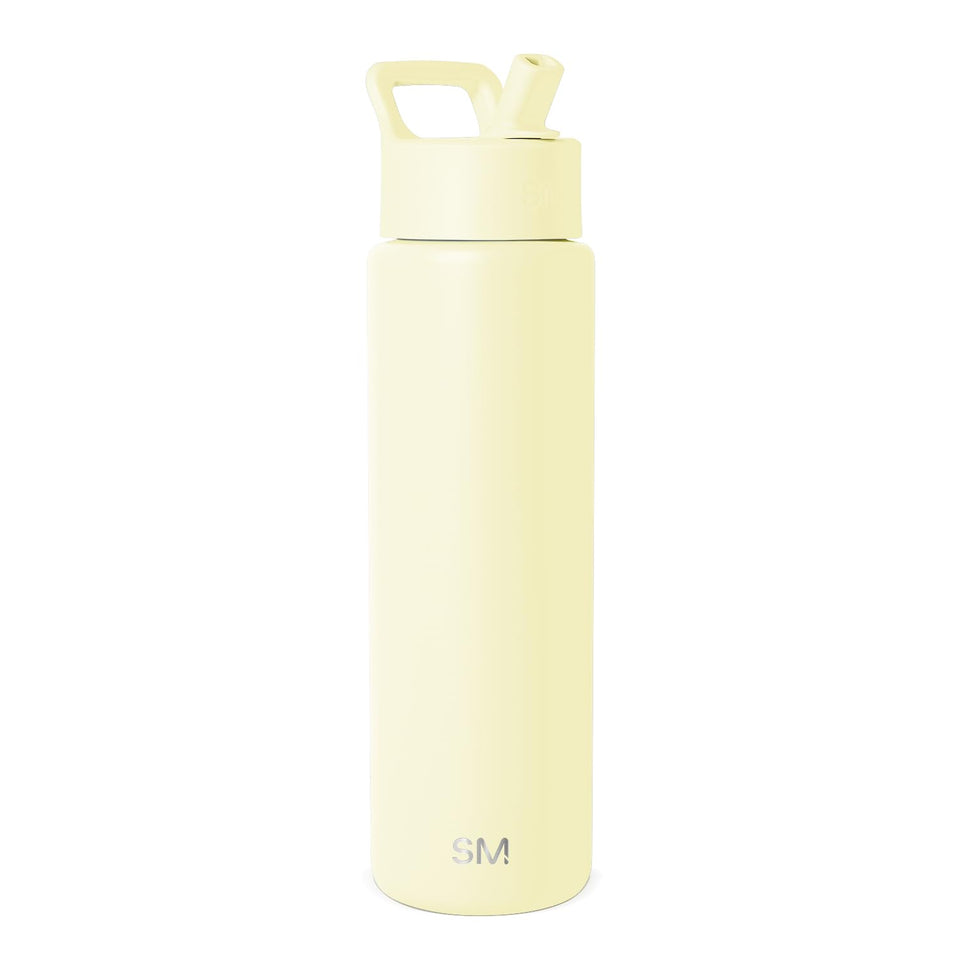 Simple Modern Summit 30oz Buttercup bottle with straw lid, front view for daily use.