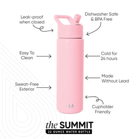 Simple Modern Summit bottle with double-wall insulation to maintain temps.