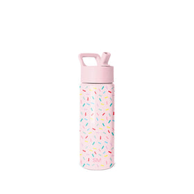 Simple Modern Summit bottle with straw lid closed keeps drinks secure for toddlers on the go