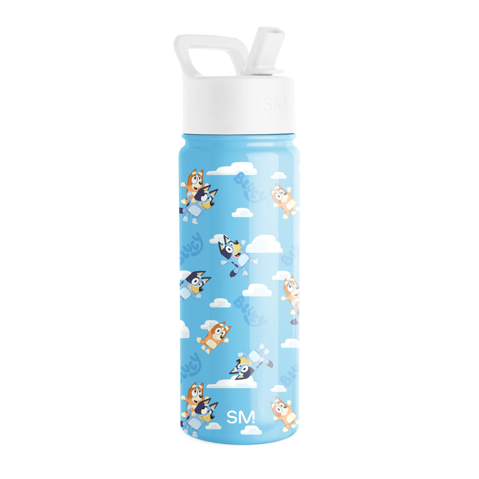 Simple Modern Summit Kids Bottle Bluey Sky shows vibrant color for everyday adventures.