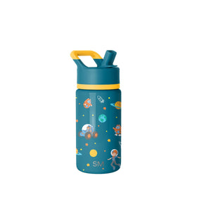 Simple Modern Summit Kids bottle with straw lid close-up for easy sipping on the go.