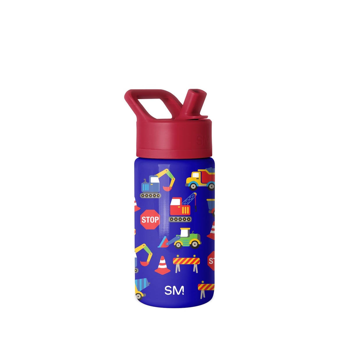 Simple Modern Summit Kids Bottle with straw lid showing leakproof design for on-the-go hydration.
