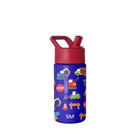 Simple Modern Summit Kids Bottle with straw lid showing leakproof design for on-the-go hydration.