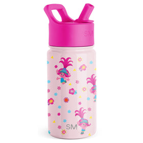 Simple Modern Summit Kids bottle with straw lid keeps drinks cold for hours.