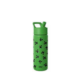 Simple Modern Summit Minecraft Creeper bottle with straw lid for kids, 18oz capacity, easy hydration on the go.