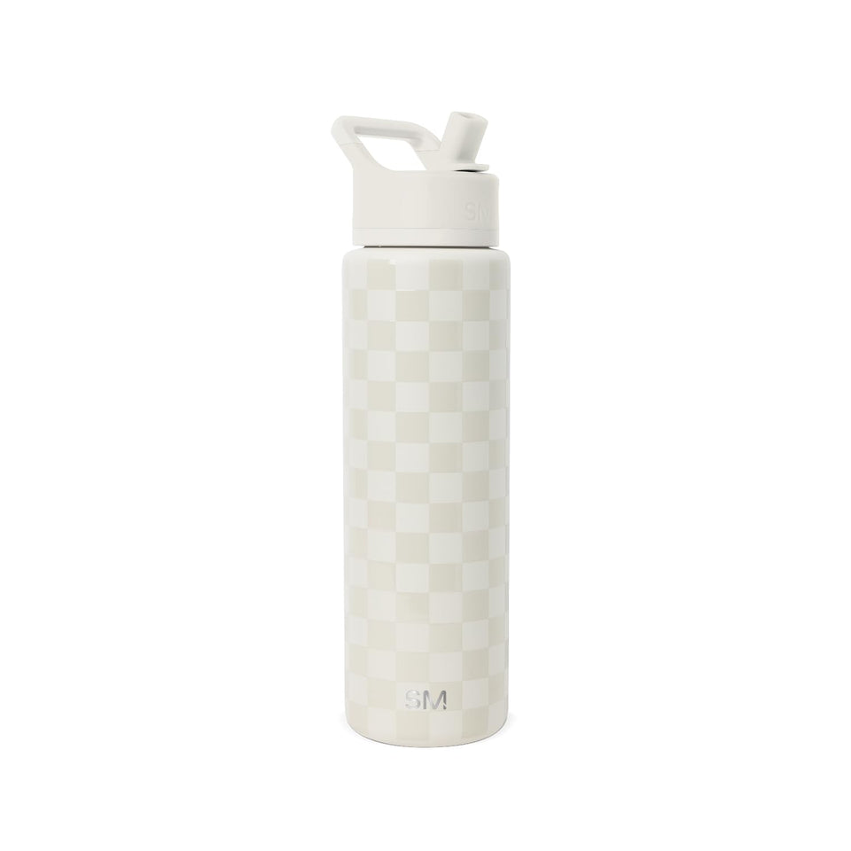 Simple Modern Summit water bottle with straw lid keeps beverages secure and ready on the go.
