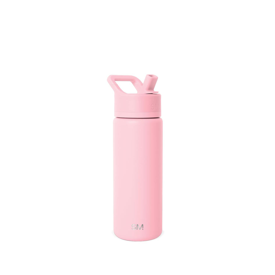 Simple Modern Summit bottle with straw lid helps prevent leaks during travel.