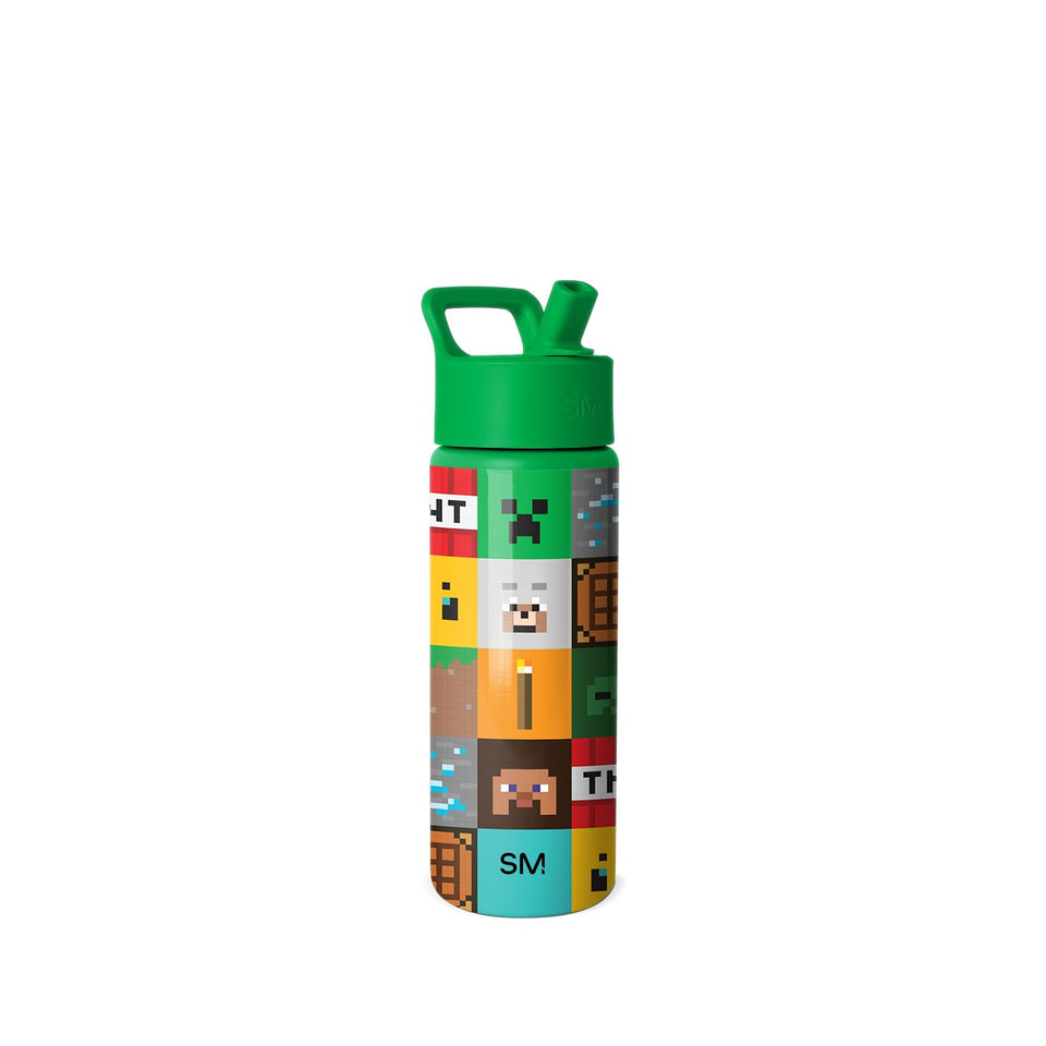 Simple Modern Summit water bottle with straw lid keeps kids hydrated at school.