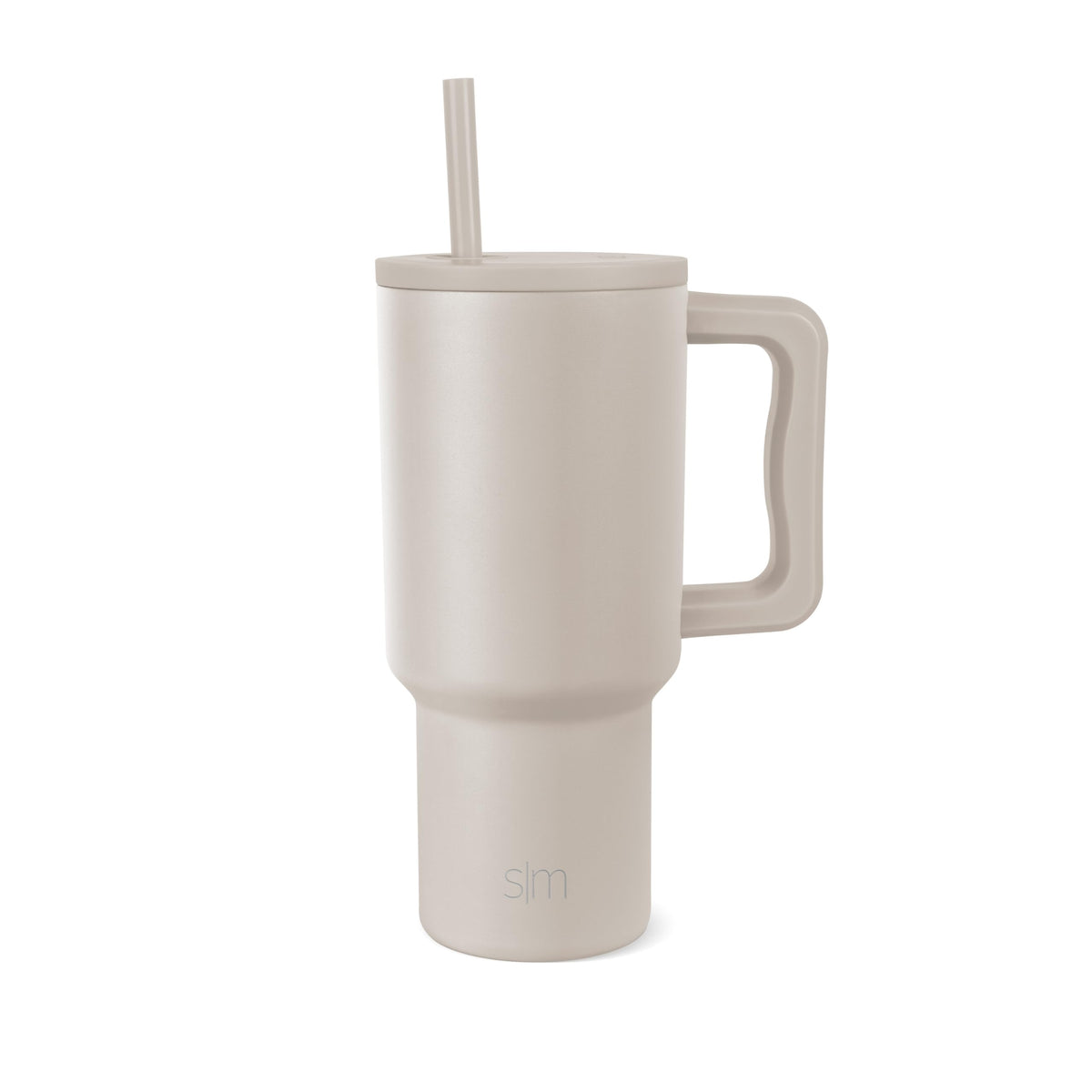 Simple Modern Trek 30oz tumbler with handle and straw lid for easy on-the-go sipping.