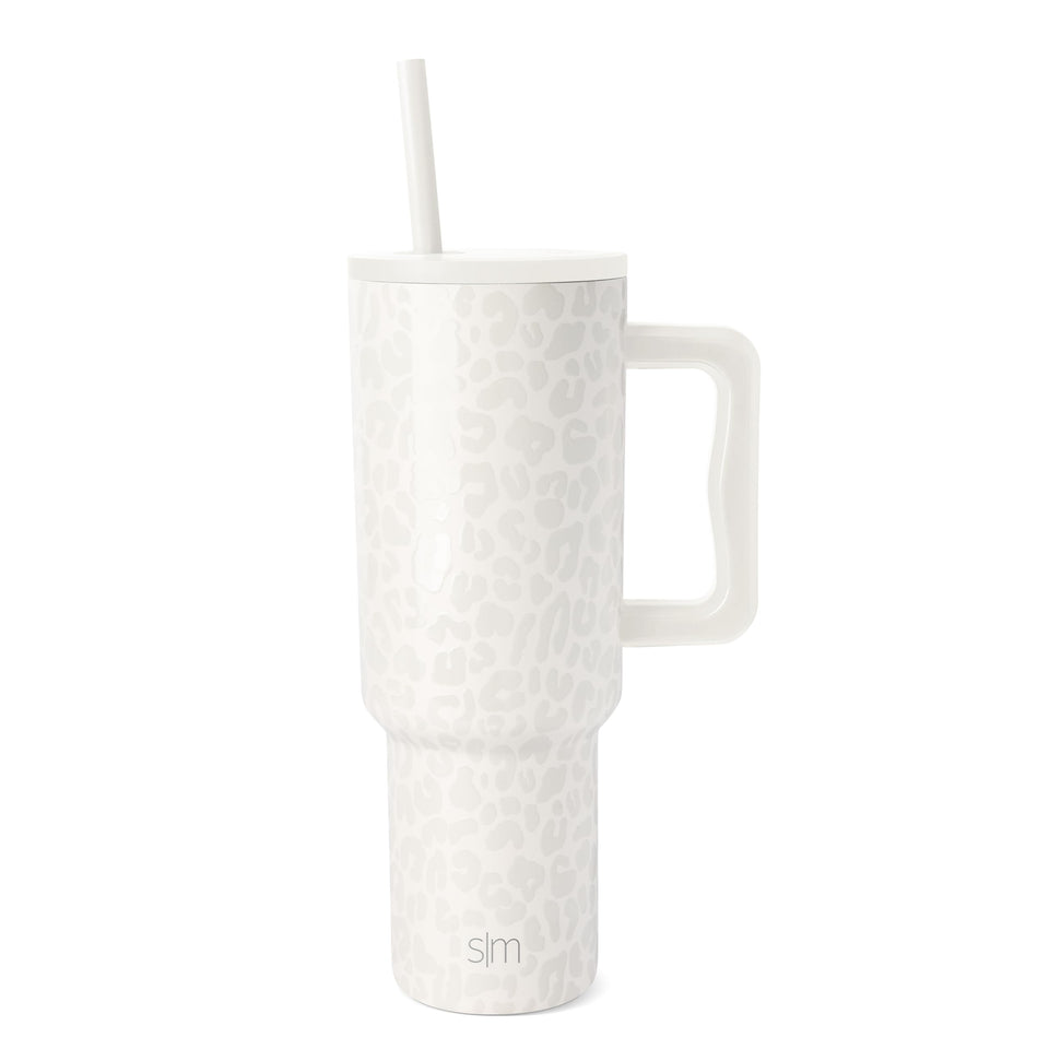 Simple Modern Trek 40oz Cream Leopard bottle showcases bold pattern and cooling performance