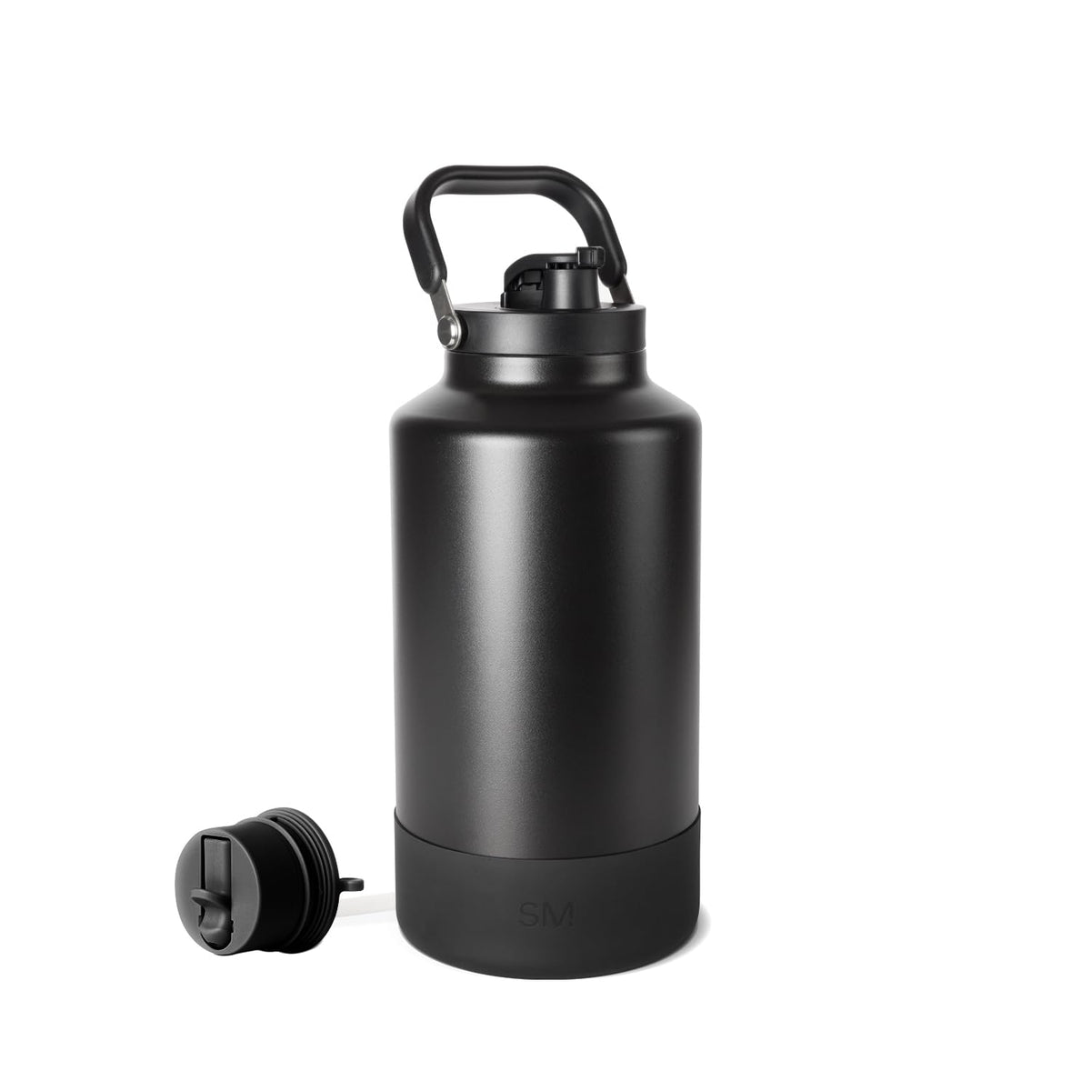 Simple Modern Trek Pivot 128oz bottle with handle for easy carrying on outdoor adventures.