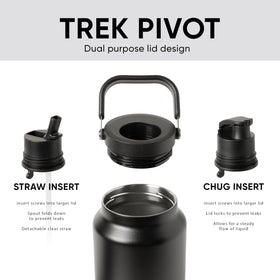 Simple Modern Trek Pivot straw lid offers convenient sipping on the go.
