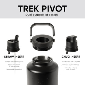 Simple Modern Trek Pivot straw lid enables convenient sipping during workouts.