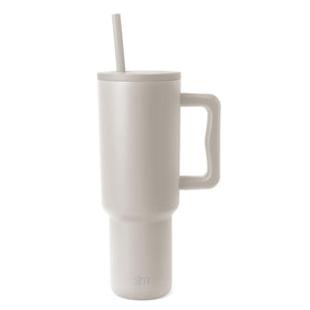 Simple Modern Trek 40oz tumbler with ergonomic handle for easy one-handed transport.