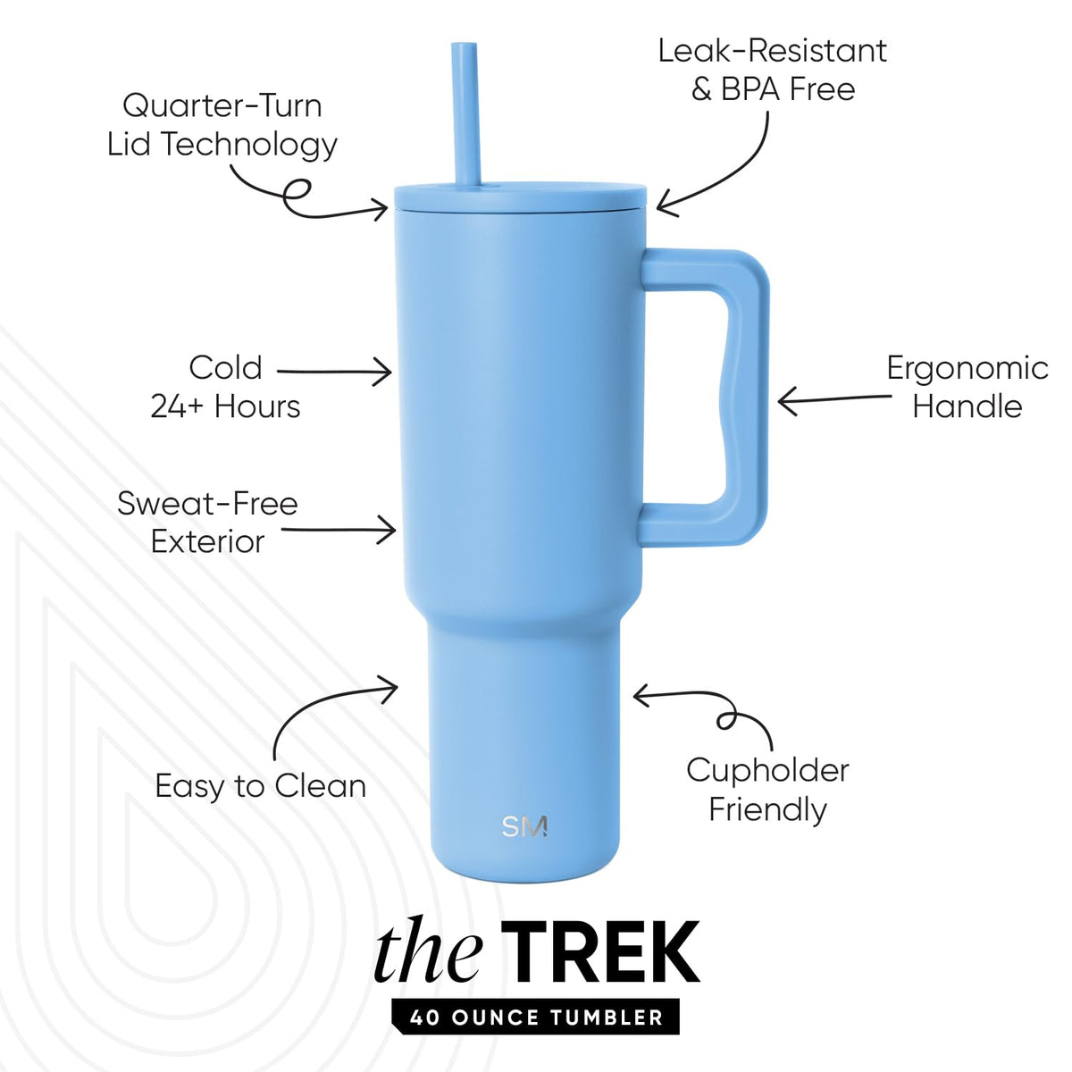 Simple Modern Trek Tumbler is cupholder-friendly for car trips.