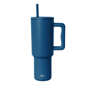Simple Modern Trek tumbler with handle for comfortable on-the-go sipping.